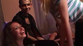 Real Euro Teen 18+ Fucks in Costume Orgy Party