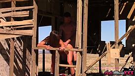 Sofie Marie gets fucked hard outdoors by a monster cock!