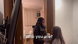 The expert thief sneaks in through the balcony, steals my stuff, and fucks me hard in bed while my husband's away.