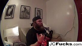 Football fanatic lesbians share intense moments in the locker room.