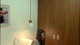 The expert thief sneaks in through the balcony, steals my stuff, and fucks me hard in bed while my husband's away.