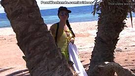 pretty girl fucks on sandy beach