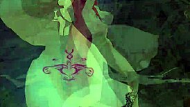 beautiful anime girl dances erotically in public outdoor setting