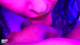 Want to see a gentle close-up blowjob ending with cum in mouth?