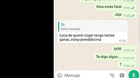 latina teen chats horny on web and phone, losing herself in desire