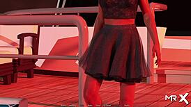 Hot MILF Blowjob in Anime Hentai Waterworld Scene!