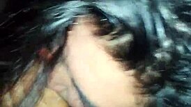 Amateur blowjob in hotel room leads to explosive cum finish!