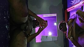 Busting a creampie in Tia, my ebony milf