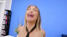 damn, monika fox takes 3 bbc rough, drinks pee, swallows cum! wrecked ass squirt! 😈