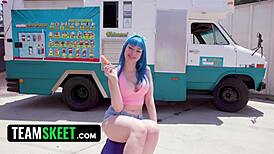 Jewelz Blu fucks for ice cream in hot day interview