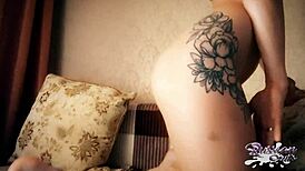 Hey, Watch This Cute Teenie Girl Finger Her Pussy With an Anal Plug in Her Ass!