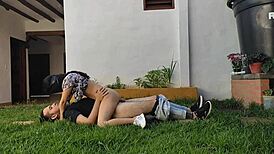 Punishing Neighbor's Pussy At Christmas!