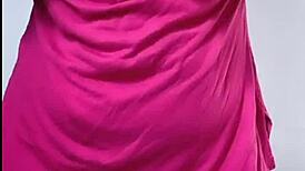 My wife was showing off on webcam, posing and teasing in a casual way.