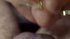 Petite teen Luna gives blowjob at casting