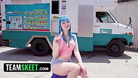 Jewelz Blu fucks for ice cream in hot day interview
