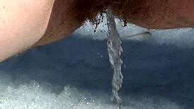 Pissing Milf Strips in Siberian Park