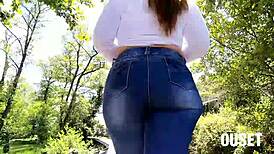 Blonde Amateur Gets Fucked By The River With Big Ass Cumshot