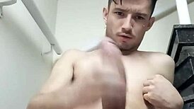 Felipinho Souza strokes his cock solo.