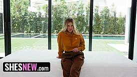 Surfer girl in messy casting interview