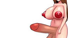 In this anime fantasy, the adorable slut flaunts her big tits in a speed painting.