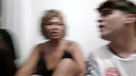 Hey, wanna see crossdressing boys and a naughty couple in action?