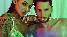 Latin girl masturbates to tease dad's friend with blowjob