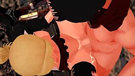 Annie Leonhart gets creampied by Mikasa Ackermann in 3D futanari action 😈