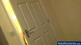 hey, check this nerd perverter with a hot pornstar