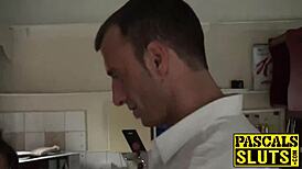 big booty slut getting dp gangbanged... with bondage