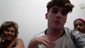 Hey, wanna see crossdressing boys and a naughty couple in action?