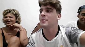 Hey, wanna see crossdressing boys and a naughty couple in action?