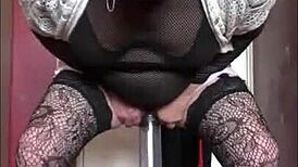 mark wright, the bisexual crossdresser, gets humiliated on cam with ass fucking and more