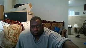 Interracial casting interview in public outdoors