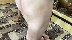 damn, this milf on her knees moaning hard getting fucked doggystyle!