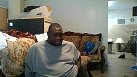 Interracial casting interview in public outdoors