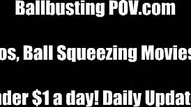 kicking your balls in this femdom tale, i dominate with rough pov humiliation