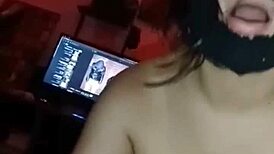 Latina prostitute bent over in doggystyle anal with monster cock cumshot