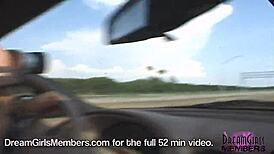 hot latina flashing everything while we drive down the florida highway 😏🚗