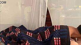 Teen screams while bouncing big tits