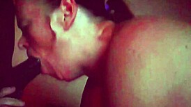 Milf gives an amazing blowjob! Wow, what a treat.