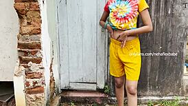 horny indian college couple outdoor sex after classes 😍