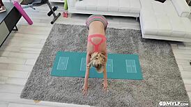 katie morgan gets wet after yoga!