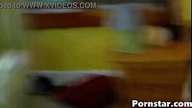 I'm backstage watching this babe get ready to fuck