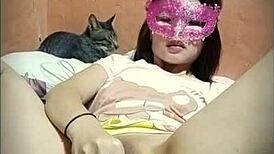 man, my babycats double dildo play got my holes so wet and gaped