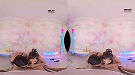 Vr pornstars gianna dior and anissa kate perform oral sex on you