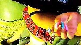 Shemale Slut Smoking Blowjob!