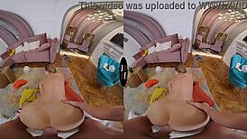 Blonde bombshell's POV: Shaved and hairless