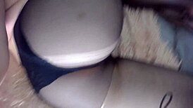 Teen gives nylon footjob!