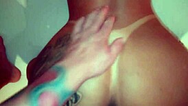 baixinha with big ass enjoys creampie and cock spanks