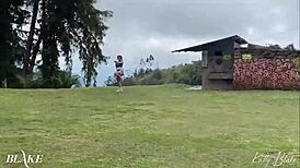 Chun-Li Sucks Dick and Twerks Anal in Public Outdoor Cosplay Scene